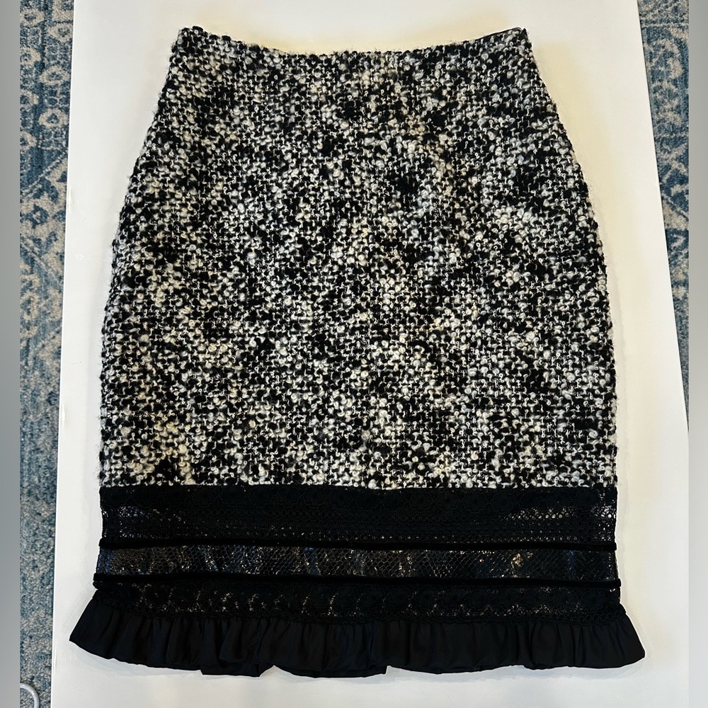 Richard Tyler Couture Wool Blend Vintage Skirt